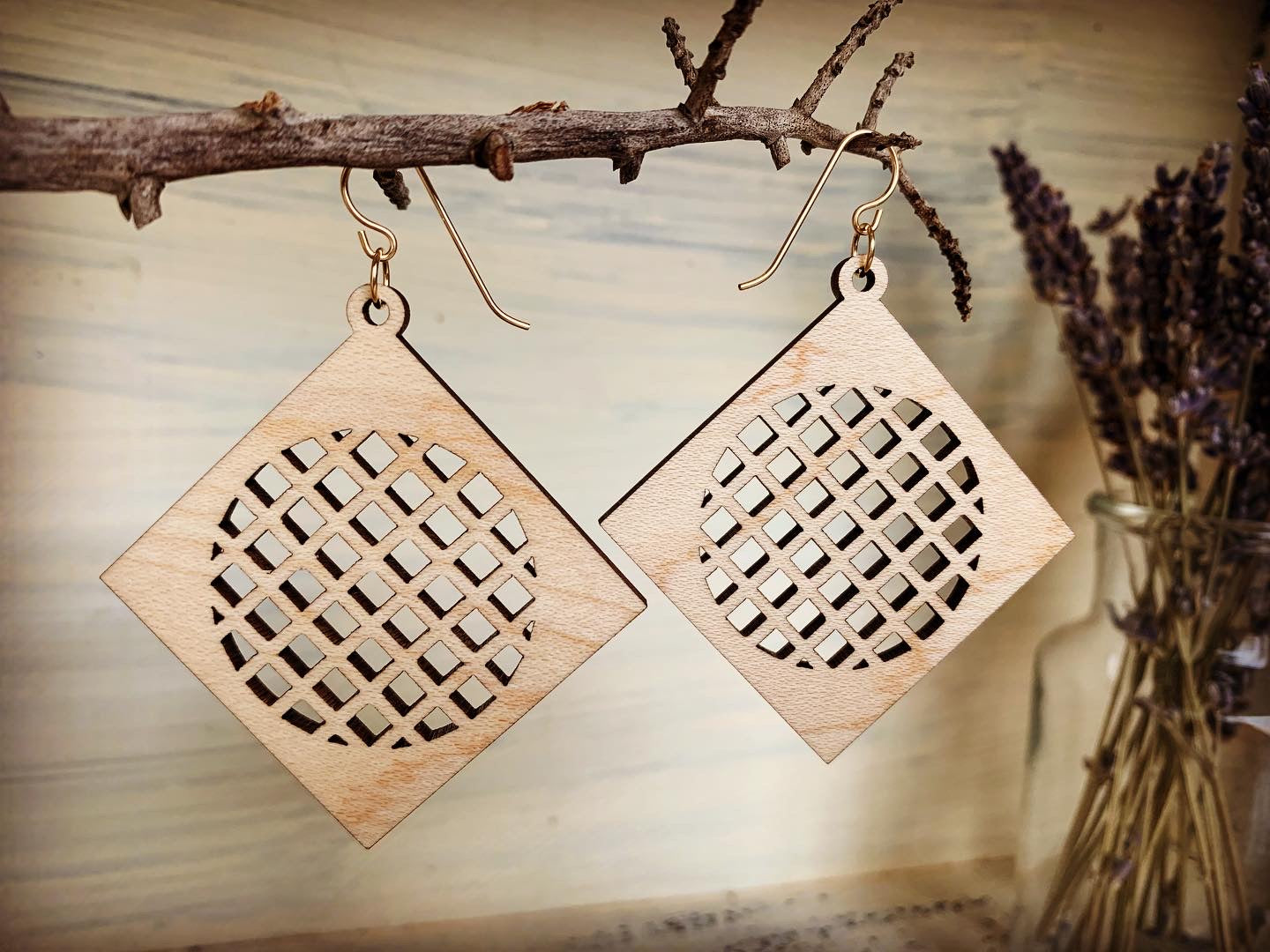 Square Lattice Earrings