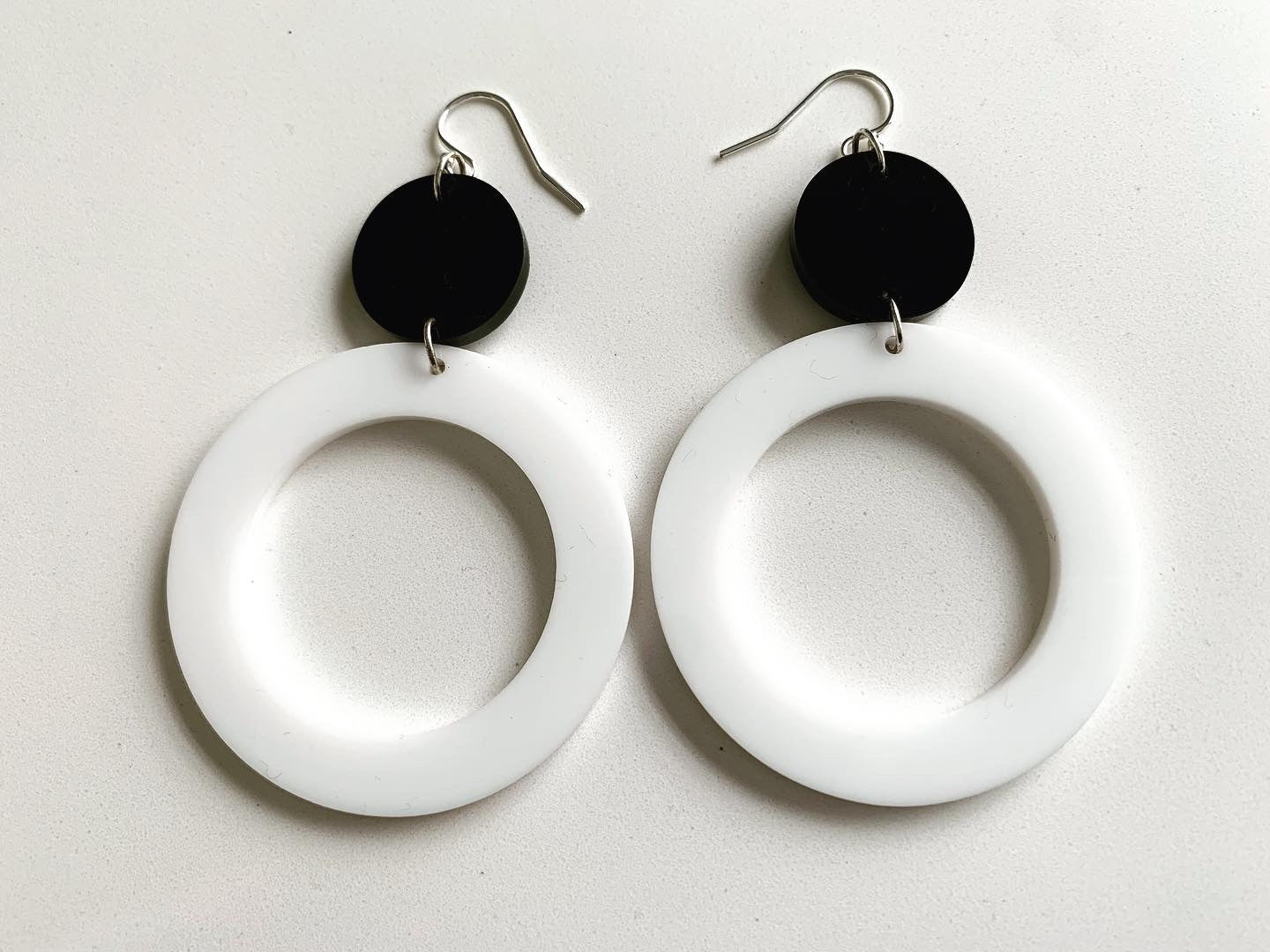 Large Circle Retro Earrings