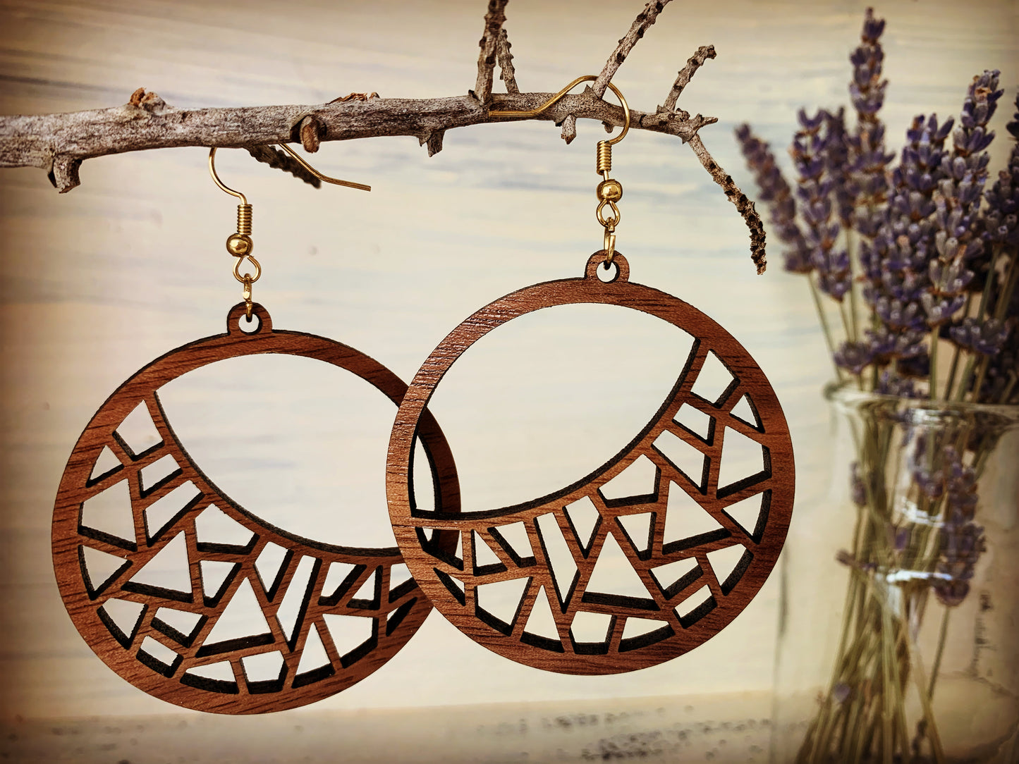 Circular Geometric Earrings