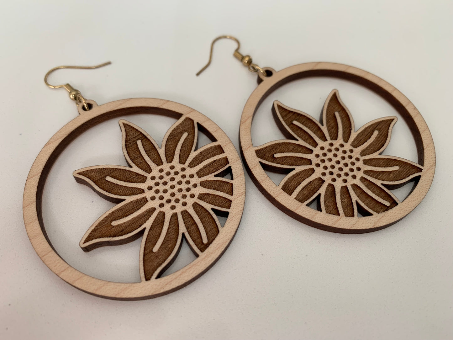 Circle Flower Earrings