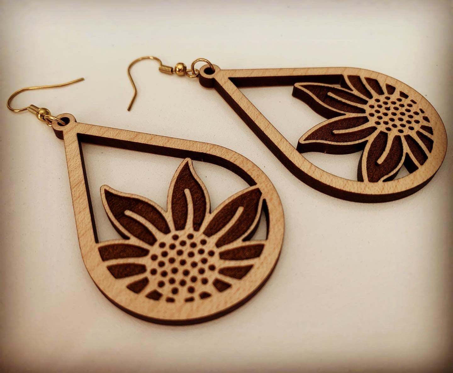 Teardrop Flower Earrings