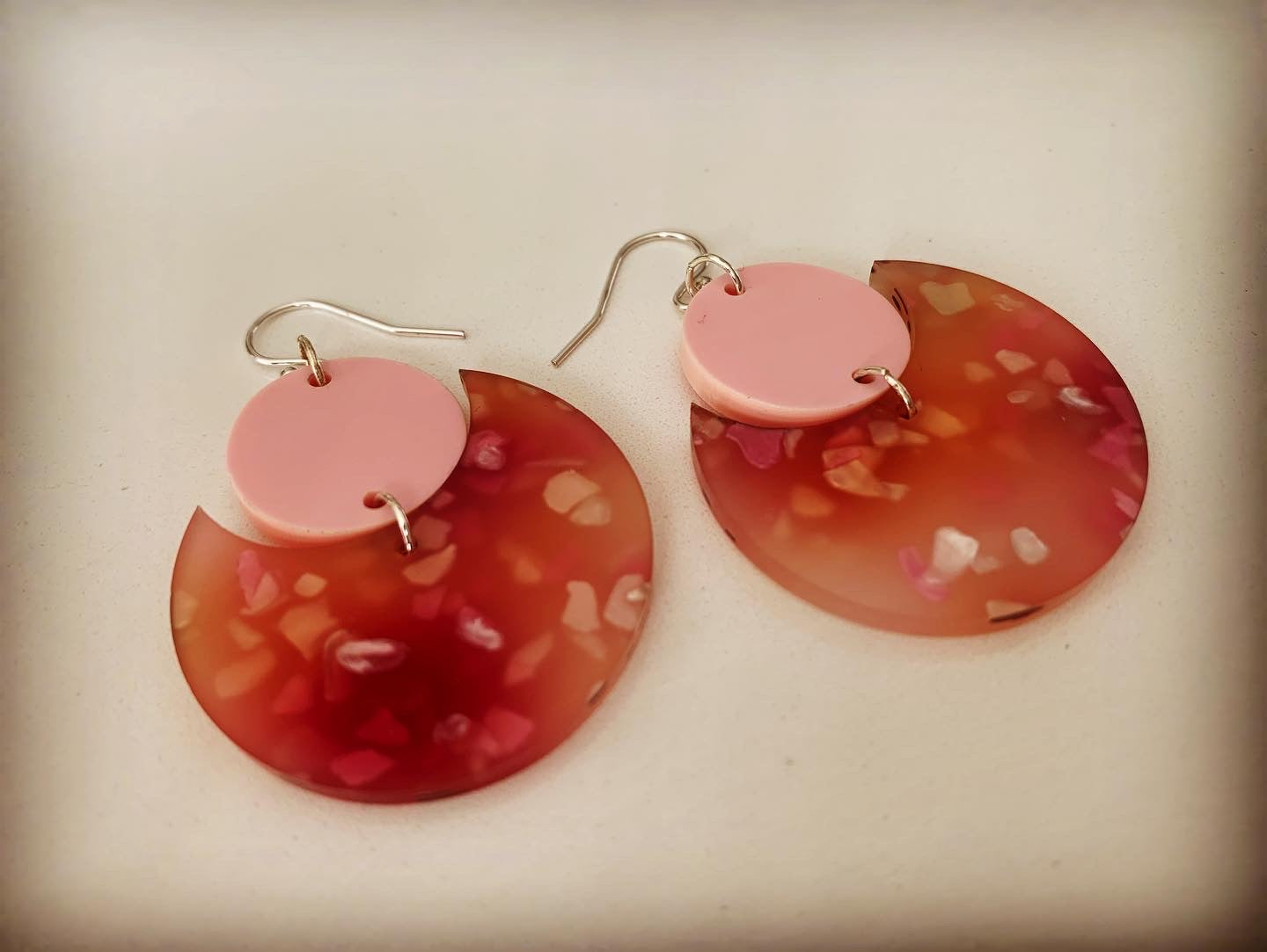 Two-piece Circular Earrings