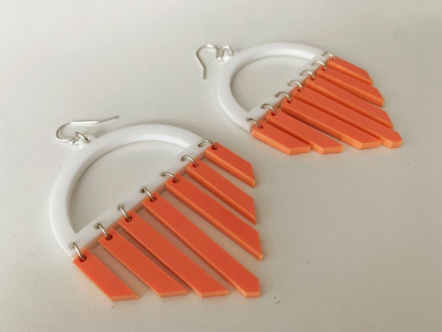 Half-Circle Fringe Earrings