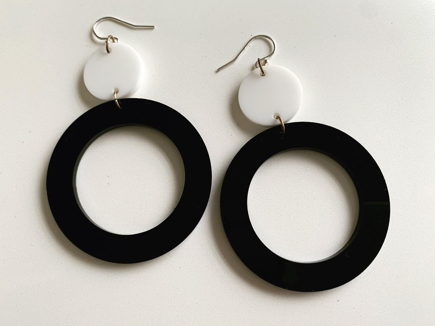 Large Circle Retro Earrings