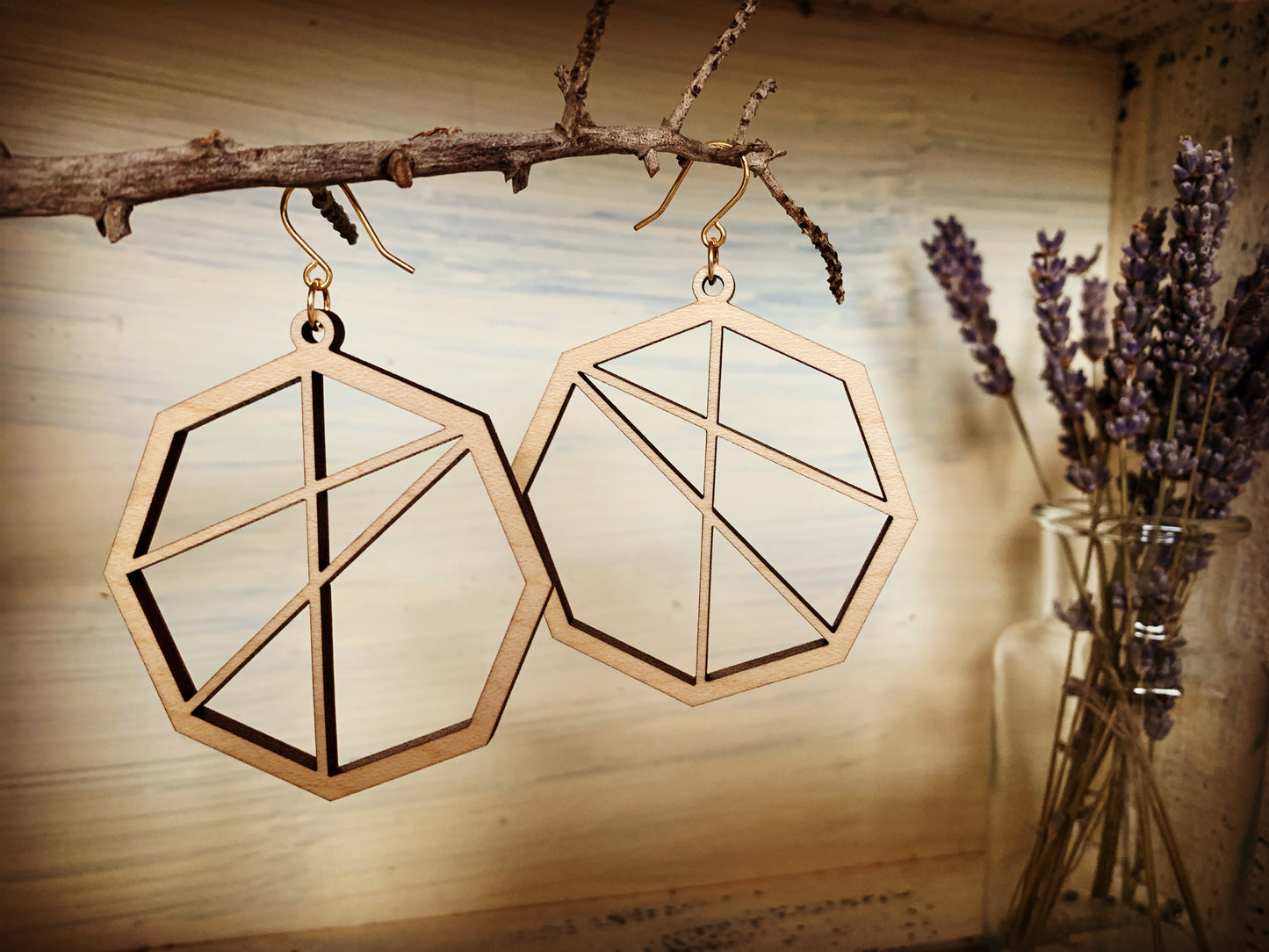 Modern Octagon Earrings
